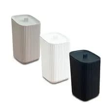 Kit Porta Algodão 2 Unidades Cotonete Objetos Com Tampa Organizador Banheiro Quarto - Usual