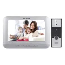 Kit Vídeo Porteiro Hikvision Branco – Segurança Residencial