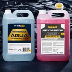 Kit 10L Para Radiador Fluido E Água Refrigerante Anticorrosivo Proteção e Manutenção Preventiva