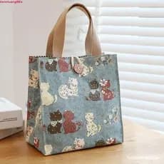Bolsa Térmica TIANCHUANG, Bolsa de Almoço Reutilizável de Lona, Bolsa Portátil para Mães com Design Moderno YLPT