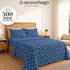 Jogo de Cama 500 Fios Kit Lencol Toque de Algodão Lençol Toque de Seda Casal Queen King