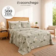 Kit 3Pçs Jogo de Cama Toque de Seda Micropercal Peletizado Toque Algodão 400 Fios Casal Queen King