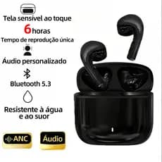 preto A13 Tws Fone De Ouvido Sem Fio Bluetooth 5.3Mini Fones Esportivos Para Android / Ios iphone