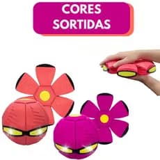 Brinquedo 2 em 1 Bola Mágica Disco Voador com Led para Crianças e Pets