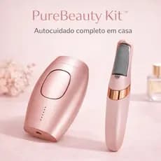 Kit de Cuidados Femininos Lixador de Pé Elétrico + Depilador Laser Cores Sortidas