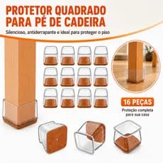 Kit 16 Peças Protetor Para O Pé Da Cadeira Mesa De Silicone