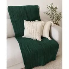 Manta Sofá Luxuosa 2.10x1.20 Várias Cores Decorativa 100% Algodão