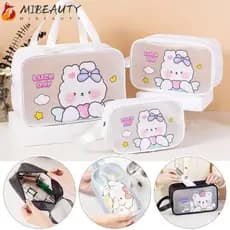 MIBEAUTY Bolsa De Armazenamento De Produtos De Higiene Pessoal , Praia De Natação Cosmética Transparente De Desenho Anim