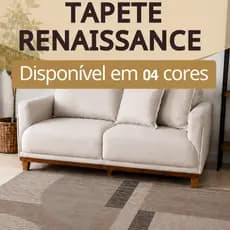 Tapete 200x150 cm Renaissance J. Serrano Antiderrapante Moderno Sala Quarto Escritório