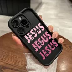 Jesus em Rosa Capa Capinha Para Motorola Moto G10 G14 G22 G24 G34 G35 G53 G54 G75 G15 G60 Anti-Impacto