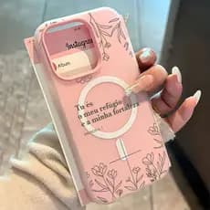 Salmos 91:2 Capa Capinha Para iPhone 16 15 14 Plus 13 12 11 Pro Compatível com MagSafe Toque Agradável de Silicone