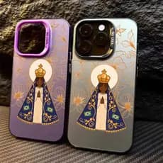 Nossa Senhora Aparecida Capa Capinha Para iPhone SE 7 8 14 15 Plus XS X XR 11 12 13 16 17 Pro Max Anti-Impacto