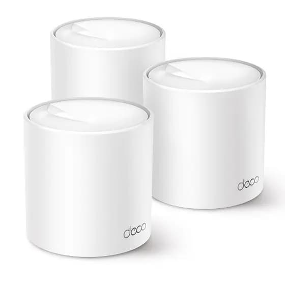 Kit de Roteador Deco X50(3un.) Dual Band AX3000 Mesh Wi-Fi 6,Cobre até 600m², 150 dispositivos