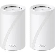 Kit de Roteador Deco BE65(2un) Tri-Band BE11000 Mesh Wi-Fi 7, Cobre até 420 m², 200dispositivos