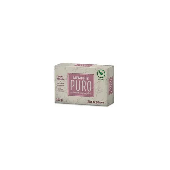 Sabonete Vegetal Memphis Puro flor-de-hibisco 150g