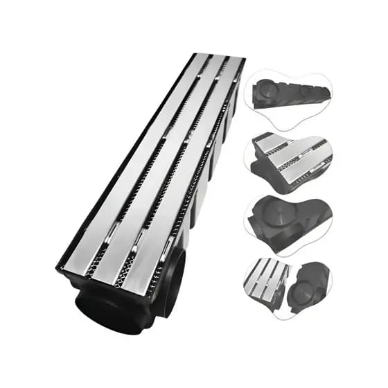 Ralo Sequencial Inox Trilho 10x50 Coletor Preto Multi Saídas