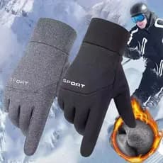 Luvas De Ciclismo Masculinas De Inverno À Prova D'água Para Esportes Ao Ar Livre Velo Sem Deslizamento Dedos Quente