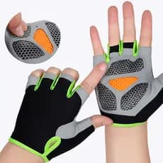 Luva De Musculação Antiderrapante Meio Dedo Para Treino Diário, Pedaladas E Exercícios Físicos – Premium