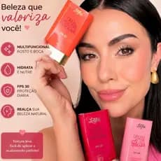 Maquiagem Bastão 3 em 1 Original Latika My Blush Textura Cremosa Alta Pigmentação Multifuncional