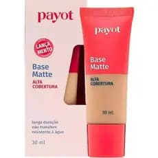 Base Líquida Matte Payot Alta Cobertura Longa Duração Transfere Resistente Água Controle Oleosidade