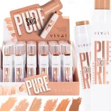 Corretivo Stick Vivai Pure Skin Alta Cobertura Longa Duração Textura Cremosa Oil Free Vários Tons