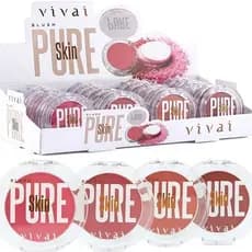 Blush Vivai Pure Skin Alta Pigmentação Longa Duração Acabamento Natural Efeito Saudável Maquiagem