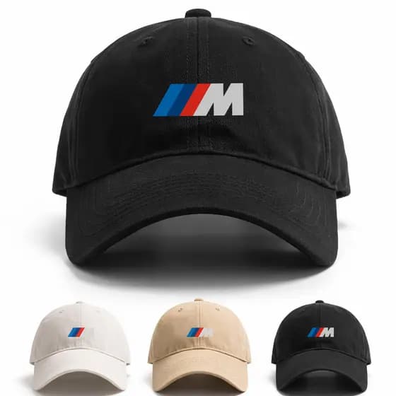 Boné Ajustável BMW M Motorsport Esportiva Europeu Automotivo Luxo Pista Qualidade Masculino Feminino