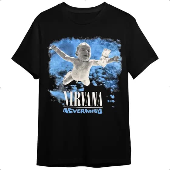 Camiseta Streetwear Nirvana Nevermind Bebê Preta De Banda Rock Masculina E Feminina    Infantil Adulto  Envio Imediato
