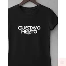 Camiseta Blusa Baby look Cantor Sertanejo Gustavo Mioto Show Feminina 100% Algodão