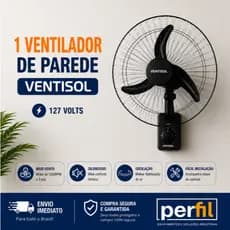 VENTILADOR DE PAREDE 60CM 127V PREMIUM VENTISOL VENTILADOR GRANDE 127V VENTILADOR SILENCIOSO