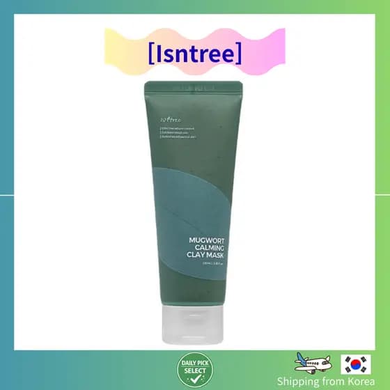 [Isntree] Máscara De Argila Calmante De Artemísia Para Cuidados Com A Pele Coreana