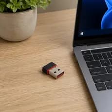 Adaptador WiFi USB 2.4GHz 950Mbps Mini Dongle Antena PC Notebook Internet Sem Fio