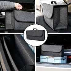 Bolsa De Armazenamento De Ferramentas De Carro Em Feltro Para O Porta-Malas Do Carro Sedan Hatch SUV Dobrável