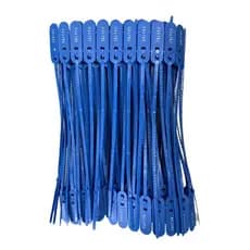 100 Lacre Malote Numerado 23 CM Azul