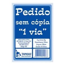 20 UN Bloco Talao Pedido 1/36 PEQ 10X15 Tamoio 1 Via 50 FLS