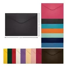100 UN - Envelope Carta 114X162MM Salmao Madrid
