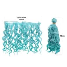 Peruca para Boneca, Cabelo de Menina, Brinquedo de Moda BJD, Resistente a Altas Temperaturas, 1/3 1/4 1/6, Castanho Dour