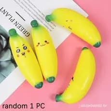 WoodAron 1 Pc Banana Espremendo Brinquedo Adulto Presente Crianças Farinha Expressão Simulação Fruta Liberação Alívio Do