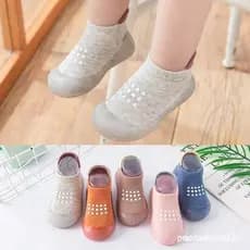 Sapatos De Meia Para Bebê Menino Primeiro Andador Infantil Meias Antiderrapantes Menina Sola De Borracha Macia Botas Inf