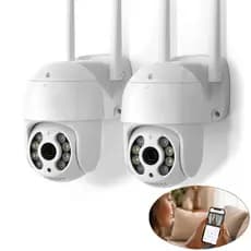 Kit 2 Câmera Wi-fi 360°,full Hd 1080p,visão Noturna Colorida