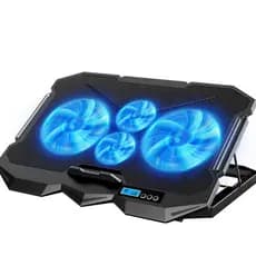 Base 4 Coolers Suporte Notebook Gamer Fans Ventoinhas Silenciosas Potentes Ajuste Velocidade