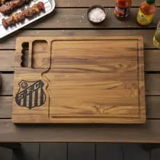 Tábua De Carne Personalizada Santos Tema De Time