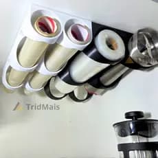 Suporte Porta Rolo Duplo de Cozinha - Organização Cozinha Espaço Armários