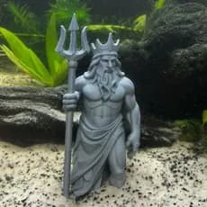 Poseidon O Rei dos Aquários Decoração