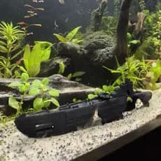 Submarino Afundado Decoração de Aquário Terrário