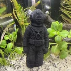 Mergulhador de Bolhas Decoração de Aquário Scuba Escafandro