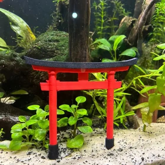Torii Tradicional Japonês Budismo Decoração Aquário Terrário