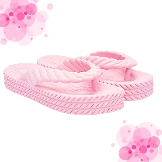 Chinelo 3 Tranças Feminino Plataforma Confortável Macio Nuvem Ortopédico