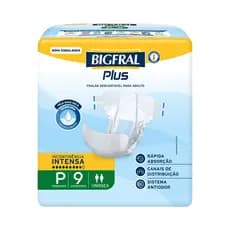 Bigfral Plus - Tamanho P – Fralda Geriátrica Pacote c/9un - Bem-Estar Dia e Noite