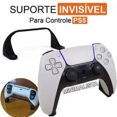 Suporte Invisível para Controle PS5 DualSense Minimalista Moderno Premium Organizador de Mesa Gamer